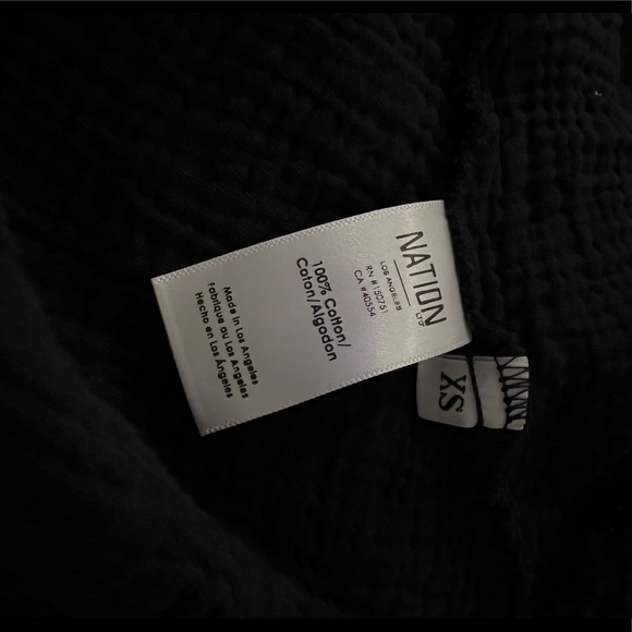 NATION Cotton Crinkle Sleeveless Maxi Dress NWT - Picture 8 of 10